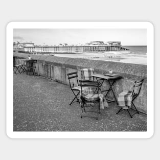 Table on the seaside promenade Sticker